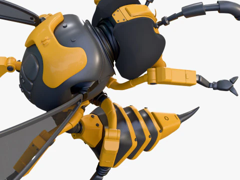 Wasp Robot SciFi Drone M1 3D Model