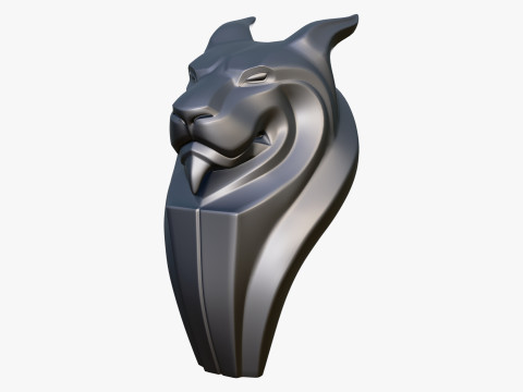 Stylized Lion Bust M1 3D 模型