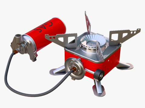 Portable Gas Stove System M1 3D 模型