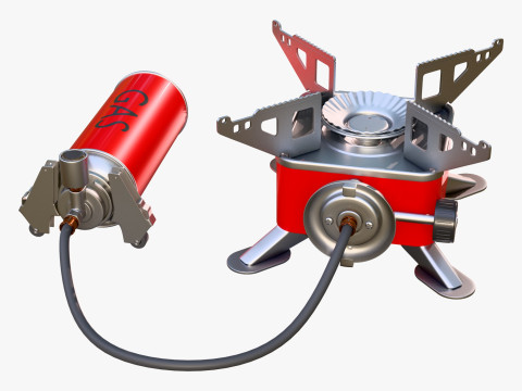 Portable Gas Stove System M1 3D 模型