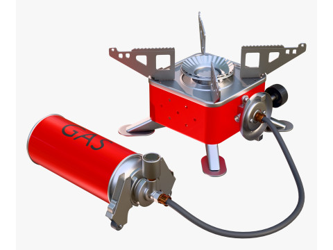 Portable Gas Stove System M1 3D 模型