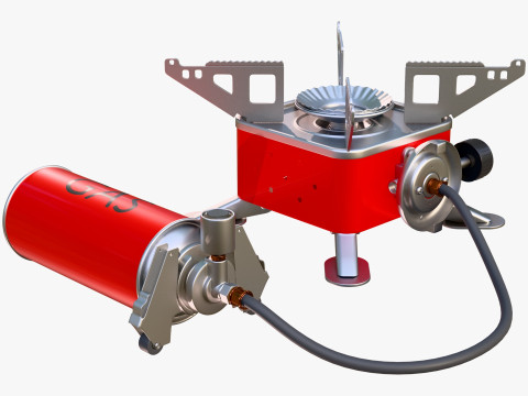 Portable Gas Stove System M1 3D 模型