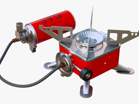 Portable Gas Stove System M1 3D 模型