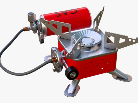 Portable Gas Stove System M1 3D 模型