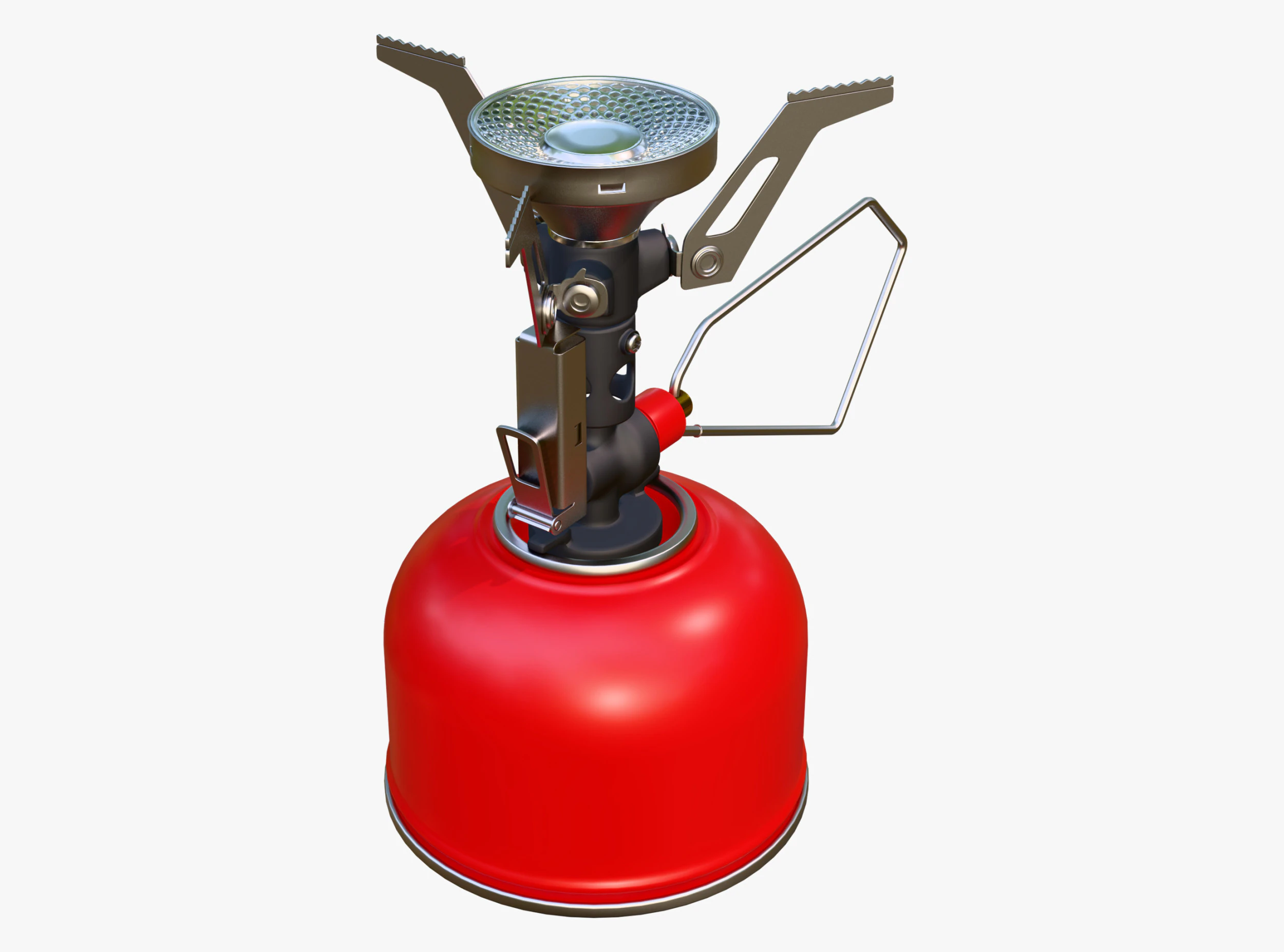 Camping Gas Stove System M1 3D Model .c4d .max .obj .3ds .fbx .stl .blend 