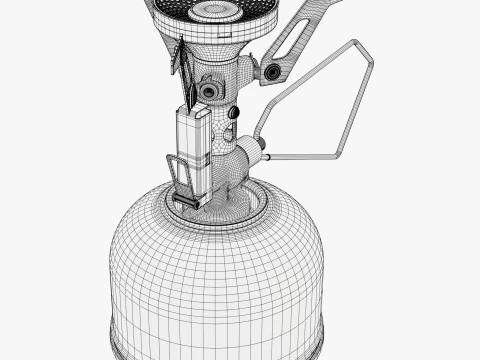 Camping Gas Stove System M1 3D Model