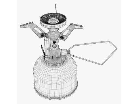 Camping Gas Stove System M1 3D 模型