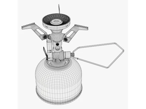 Camping Gas Stove System M1 3D Model