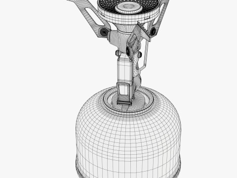 Camping Gas Stove System M1 3D 模型