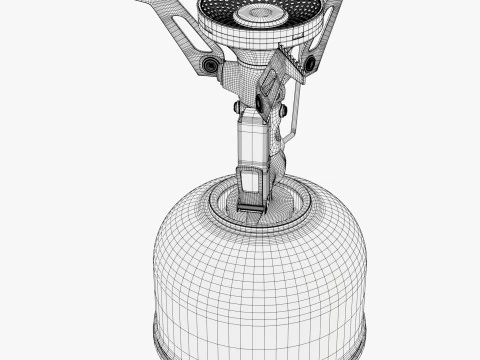 Camping Gas Stove System M1 3D Model