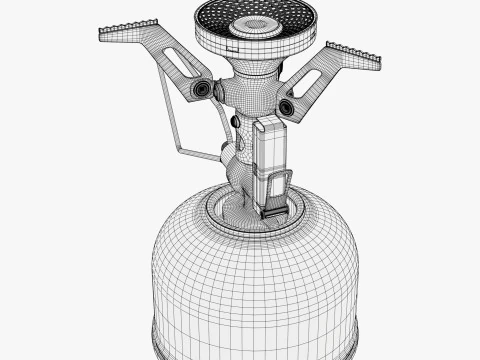 Camping Gas Stove System M1 3D Model