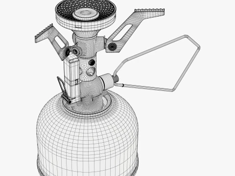 Camping Gas Stove System M1 3D Model