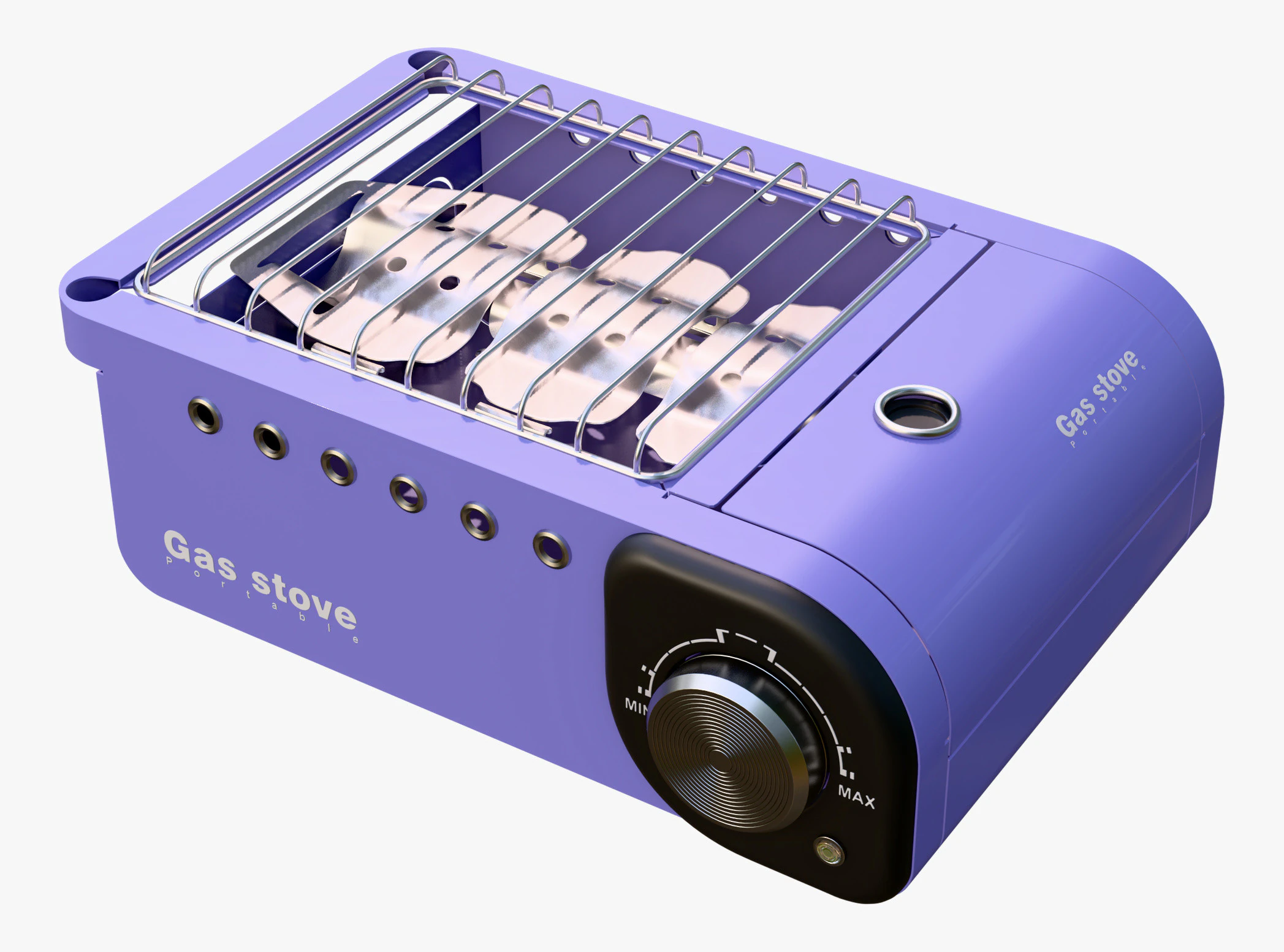 Portable Gas Stove System M2 3D Model .c4d .max .obj .3ds .fbx .stl .blend