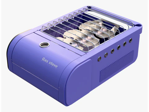 Portable Gas Stove System M2 3D Model
