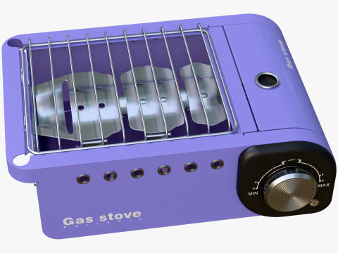 Portable Gas Stove System M2 3D Model
