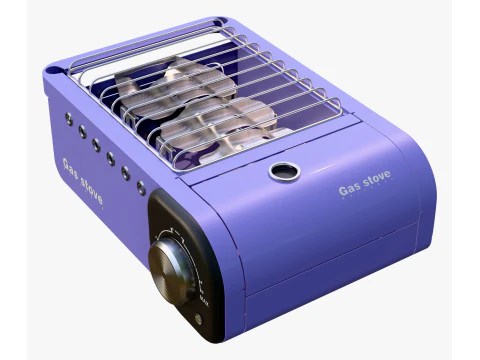 Portable Gas Stove System M2 3D Model