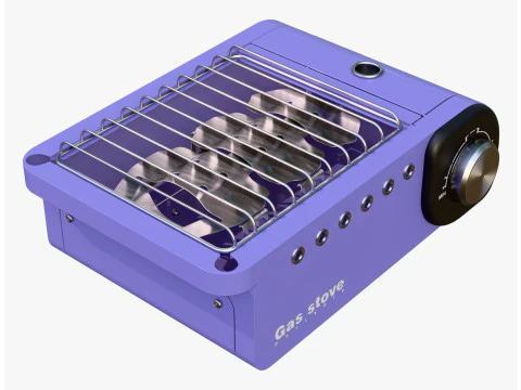 Portable Gas Stove System M2 3D Model