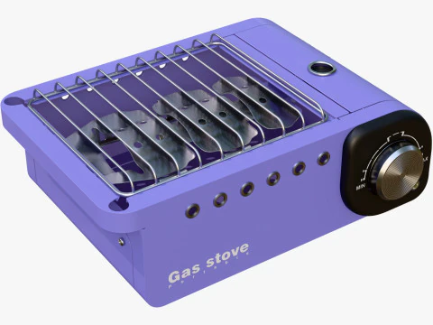 Portable Gas Stove System M2 3D Model