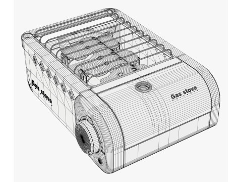 Portable Gas Stove System M2 3D 模型