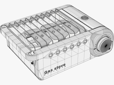 Portable Gas Stove System M2 3D 模型