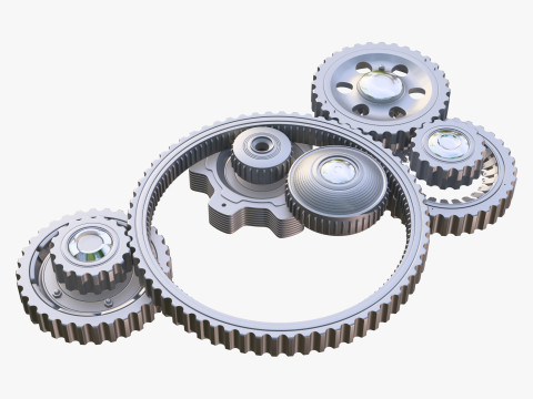 Gear Mechanism M2 3D मॉडल