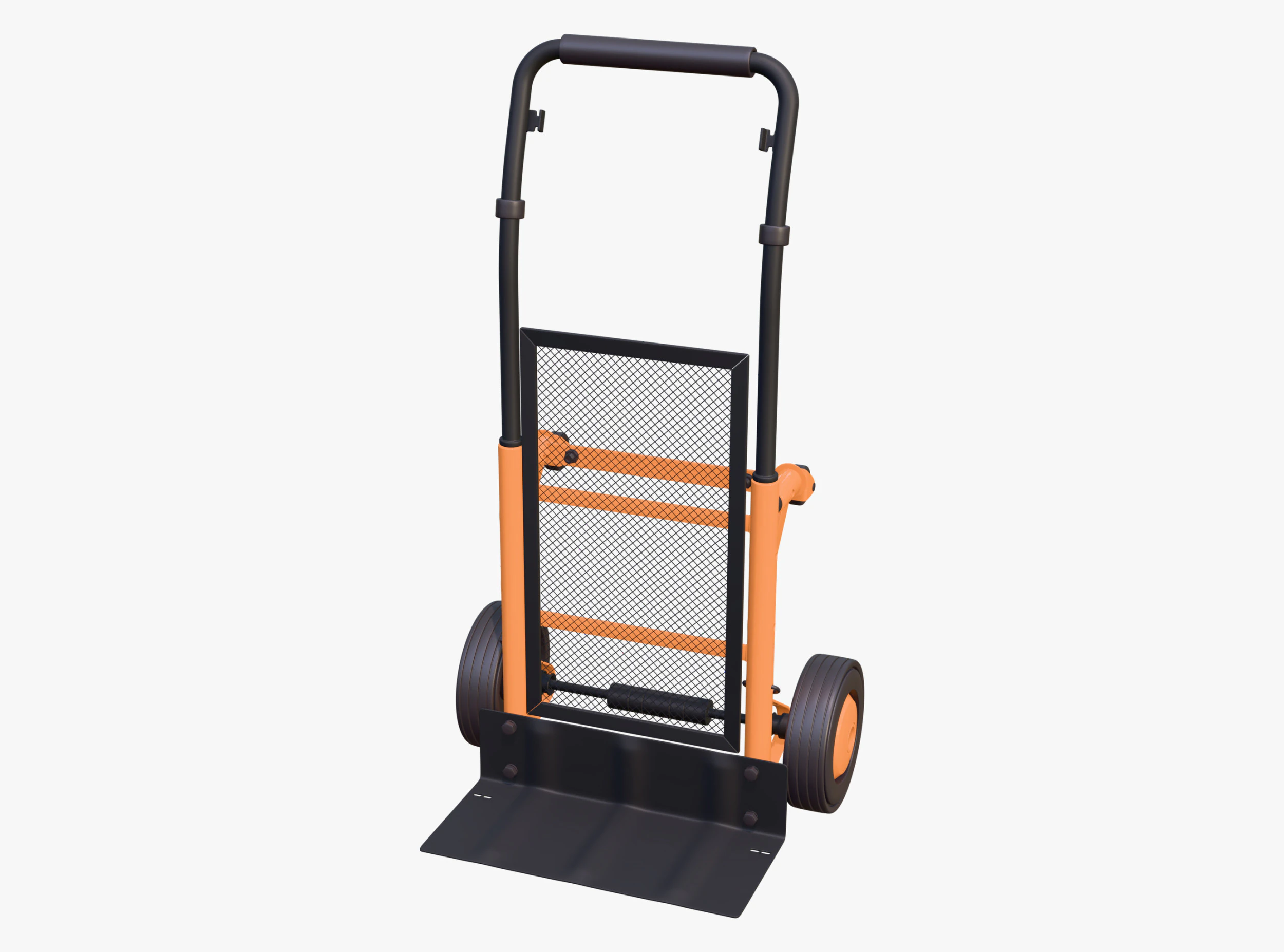 Manual Truck Luggage Cart M1 3D Model .c4d .max .obj .3ds .fbx .stl .blend 