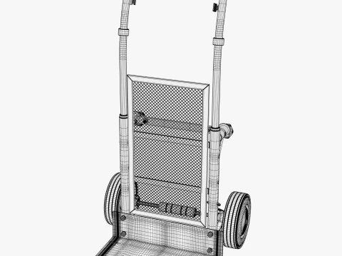Manual Truck Luggage Cart M1 3D Model