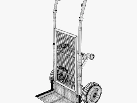 Manual Truck Luggage Cart M1 3D Model