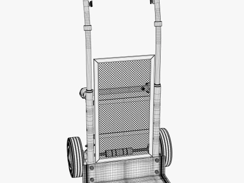 Manual Truck Luggage Cart M1 3D Model