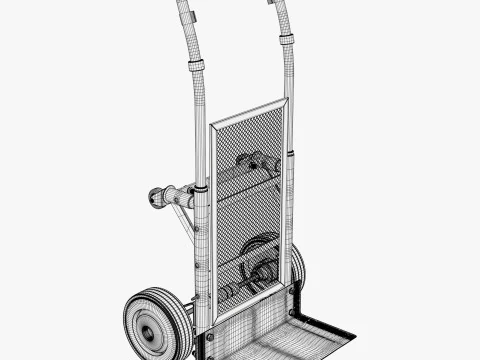 Manual Truck Luggage Cart M1 3D Model