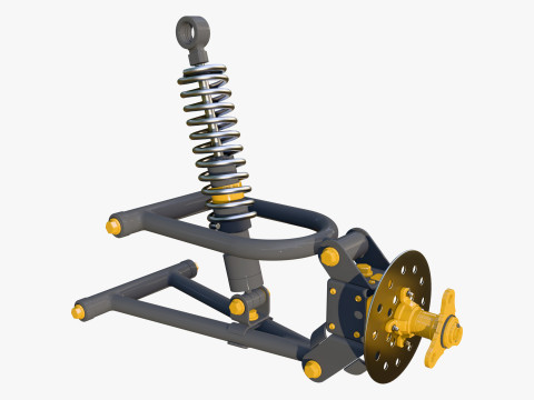 Suspension Shock Absorber Assembly M1 Modelo 3D