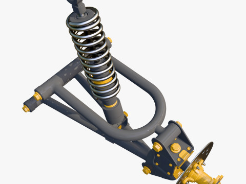 Suspension Shock Absorber Assembly M1 3D Modell