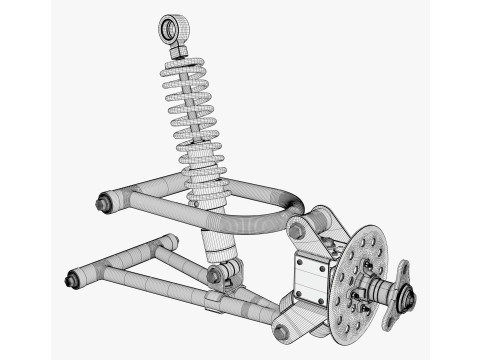 Suspension Shock Absorber Assembly M1 3D Modell