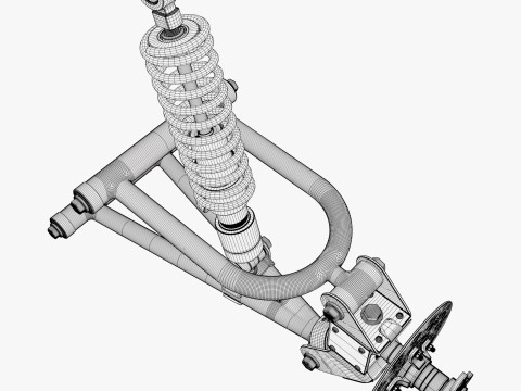 Suspension Shock Absorber Assembly M1 3D Modell