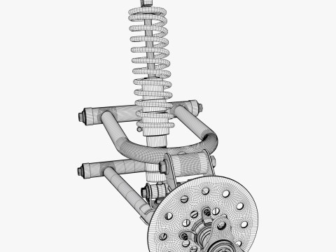 Suspension Shock Absorber Assembly M1 3D Modell