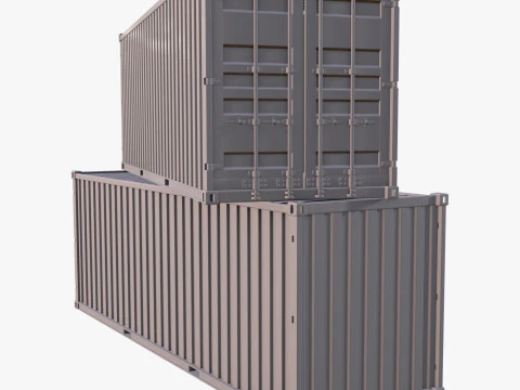 Cargo Shipping Container M1 3D Model