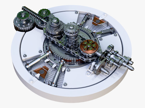 SciFi Generator Gear Mechanism M1 3D मॉडल