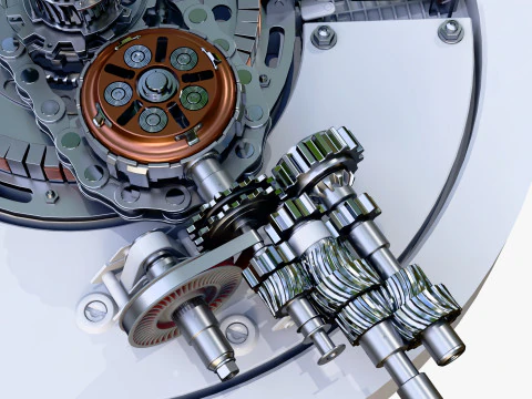 Meccanismo di ingranaggio del generatore SciFi M1 Modello 3D