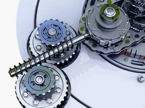 Meccanismo di ingranaggio del generatore SciFi M1 Modello 3D