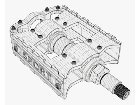 Bicycle Pedal Platform M1 3D Model
