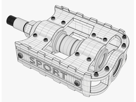 Bicycle Pedal Platform M1 3D Model