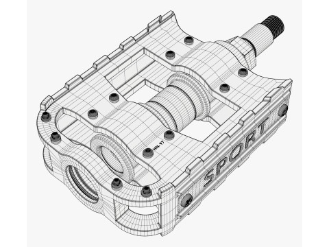 Bicycle Pedal Platform M1 3D Model