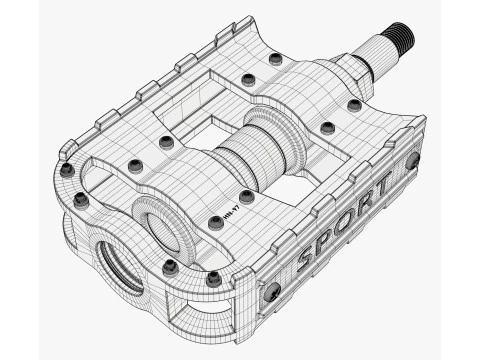 Bicycle Pedal Platform M1 3D Model