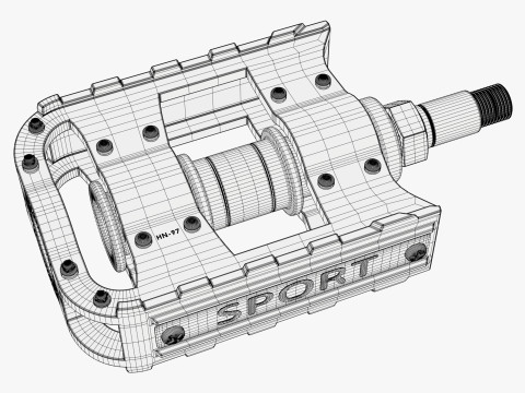 Bicycle Pedal Platform M1 3D Model