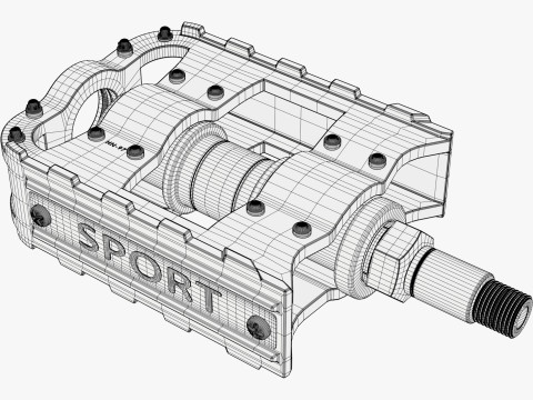 Bicycle Pedal Platform M1 3D Model