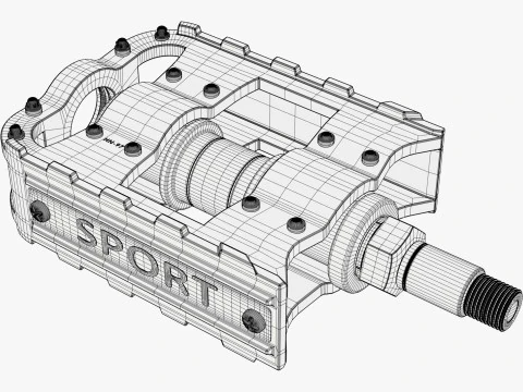 Bicycle Pedal Platform M1 3D Model