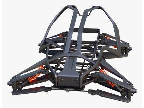 Quadro Buggy com Suspens&atilde;o M1 Modelo 3D