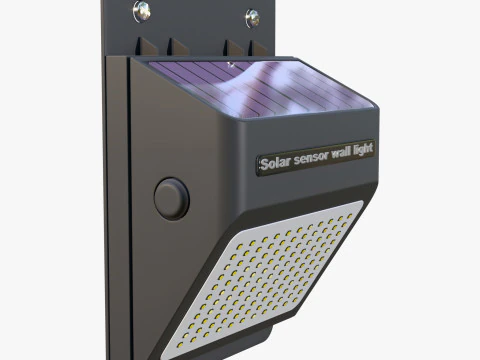 Solar Sensor Wall LED Light M1 3D Model