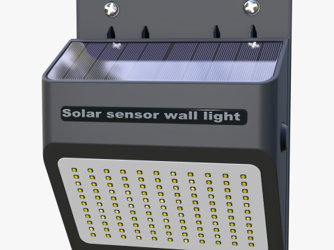 Solar Sensor Wall LED Light M1 3D Модель