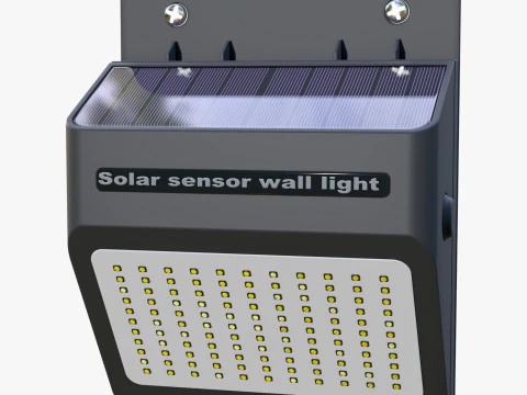 Solar Sensor Wall LED Light M1 3D Model